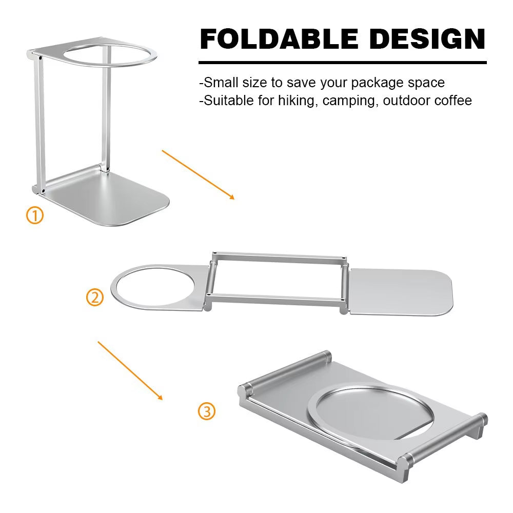 Foldable Coffee Drip Holder Aluminum Alloy Support Stand for Wireless Electric Portable Espresso Coffee Machine Accessories