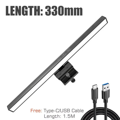 LED Desk Lamp Monitor Light Bar PC Computer Dimmable Screen Light 33Cm 50Cm Office Study Reading Hanging Table Lamp USB Powered