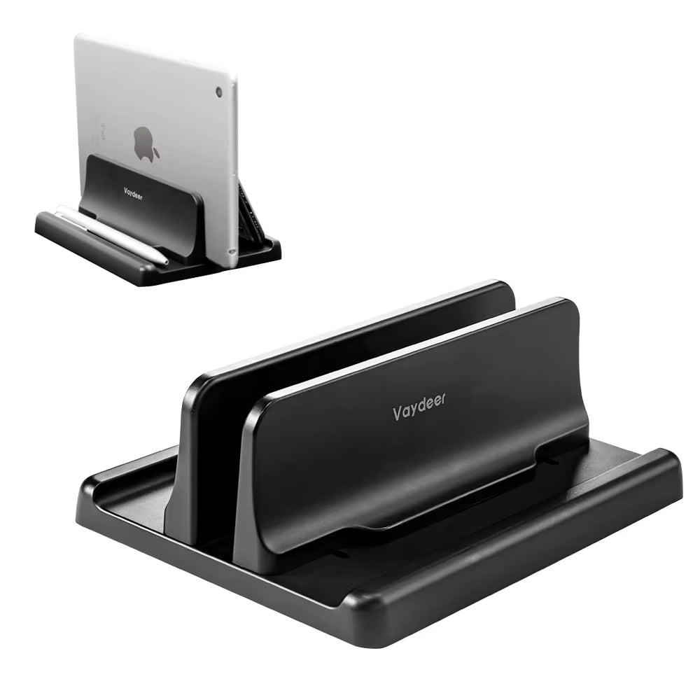 Vertical Laptop Stand Plastic Portable Macbook/Tablet/Phone Holder Adjustable Desktop Notebook Dock Space save Accessory-Vaydeer