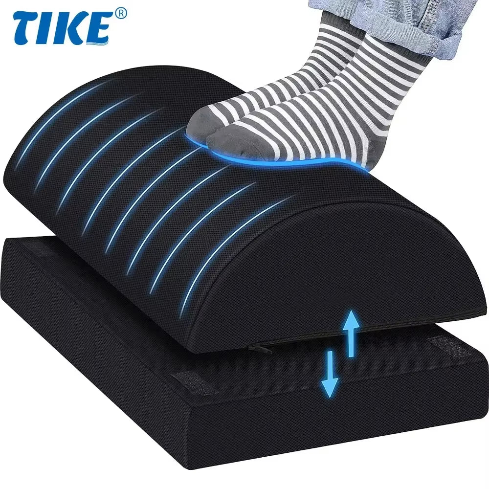Foot Rest for under Desk at Work, Comfortable Foot Stool with 2 Adjustable Heights for Office, Home, Car
